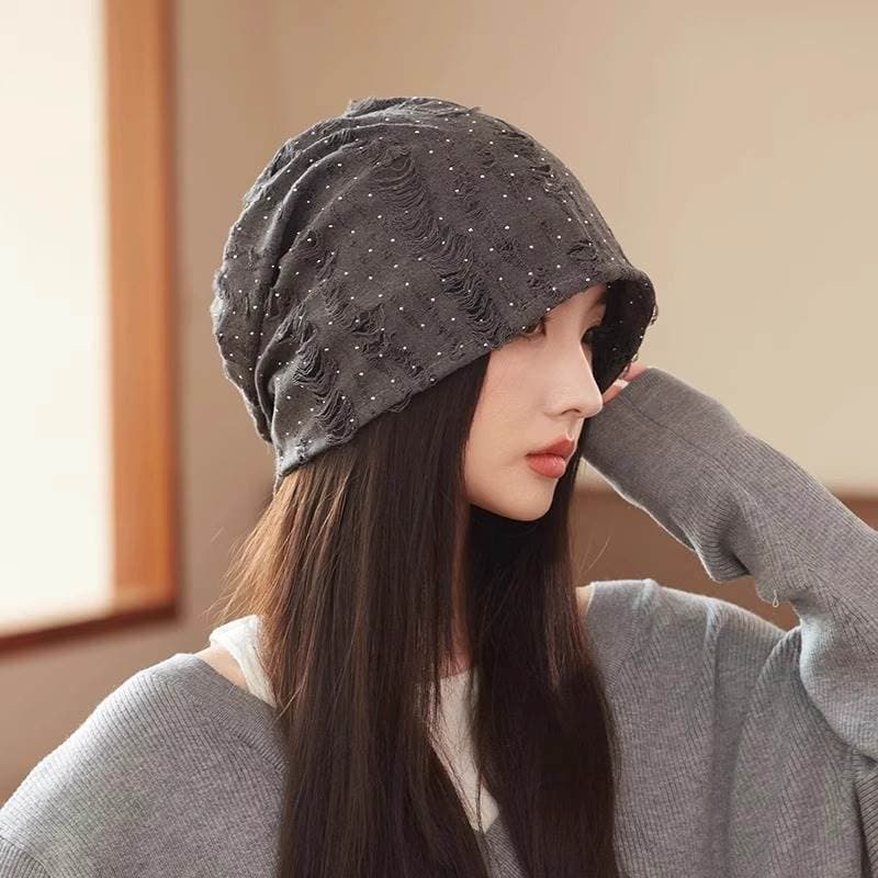 Chapéu feminino outono inverno All-Match quente proteção de ouvido chapéu de confinamento versão coreana na moda grande