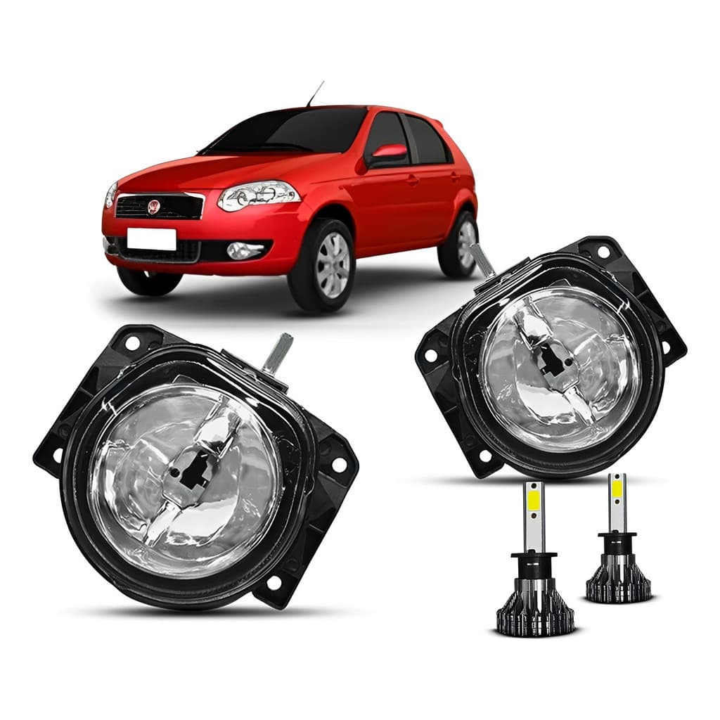 Par Farol Milha Neblina Palio G4 Elx 1.4 1.8 2008 2009 2010 2011 2012 Super Led