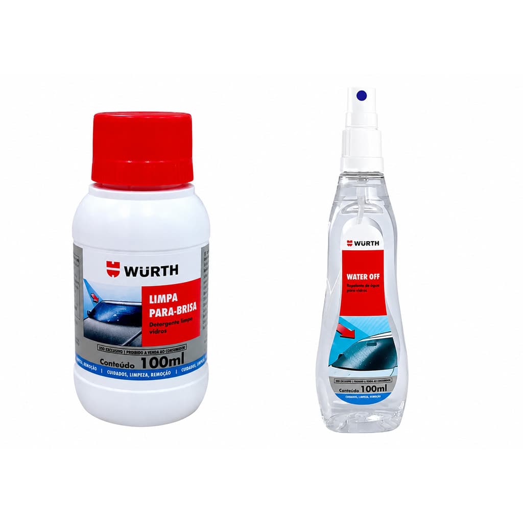 KIt Automotivo Water Off Anti Embaçante + Limpa para brisa Auto/Caminhões