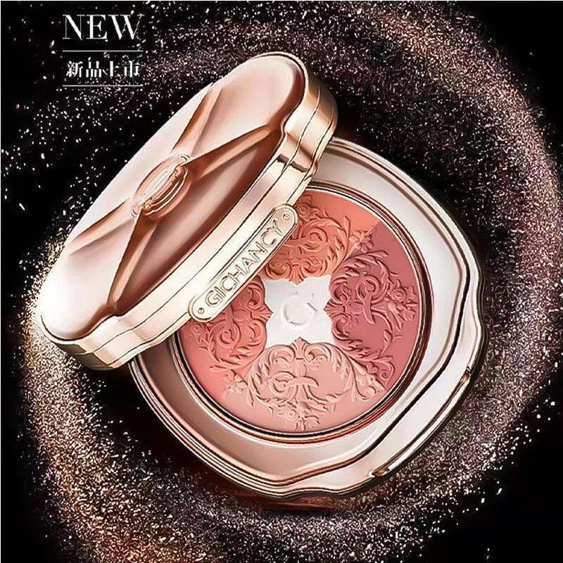 Ji Cunxi Jiayun Contraste Cor Contraste Contour Rouge Blush 5 Cores Vem com Destaque Melhorar a Tez Luar Caixa de Tesour
