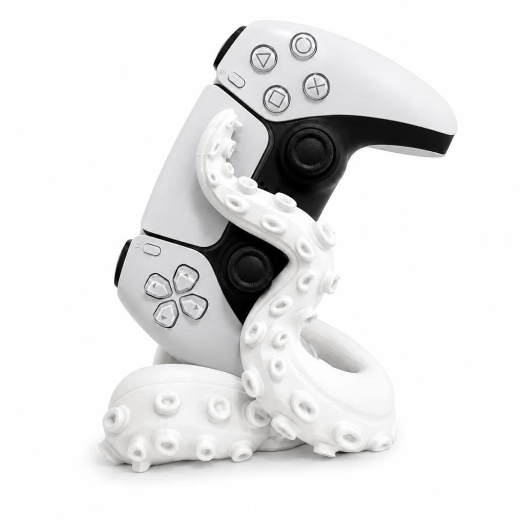 Suporte Gamer  Para Controle PS4 PS5 Xbox Polvo Branco
