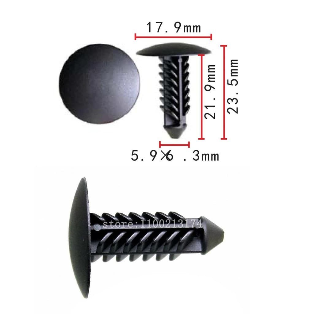 50/100 OEM Fender Liner Splash Shield Push Clip Retentor Rebite Cego Para GM 11589181 FORD W711687S300 W71168-7S300