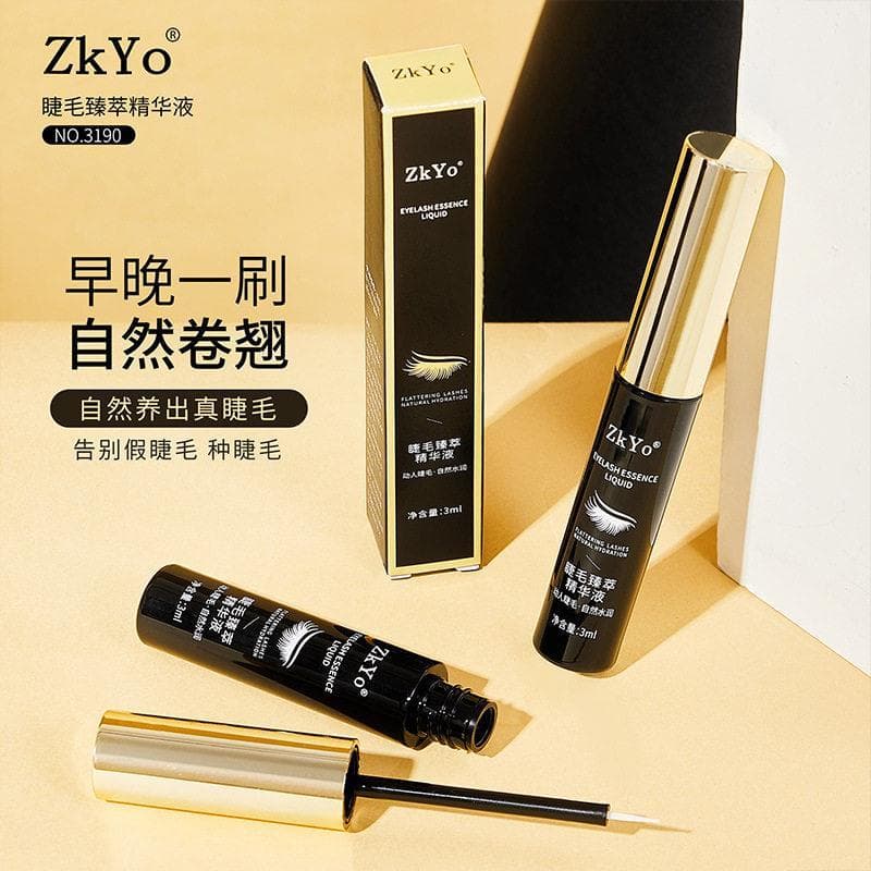 ZkYo Essência de Cílios Cílios Macios Cílios Primer Essência Recomendação Genuína