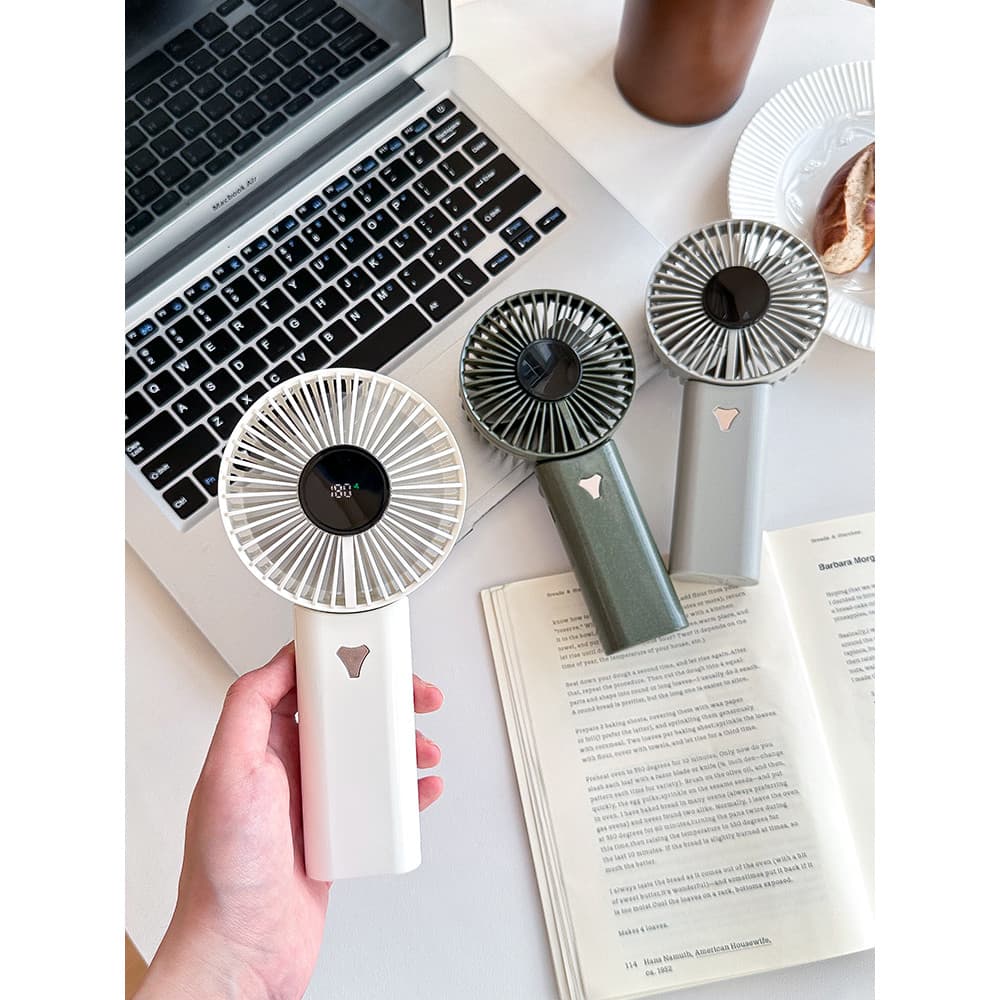 Ventilador de longa duração da bateria, ventilador elétrico portátil pequeno para estudantes, vento poderoso, carregamen