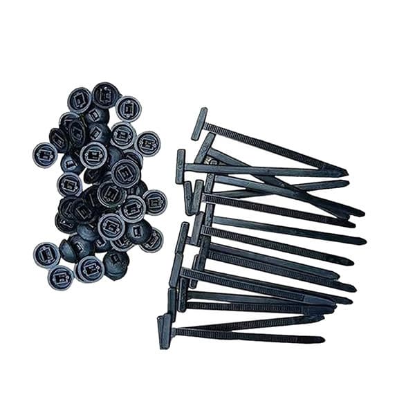 Pct 10 Presilha T de Fixação 4,3x100mm 10cm Abraçadeira C/ Trava