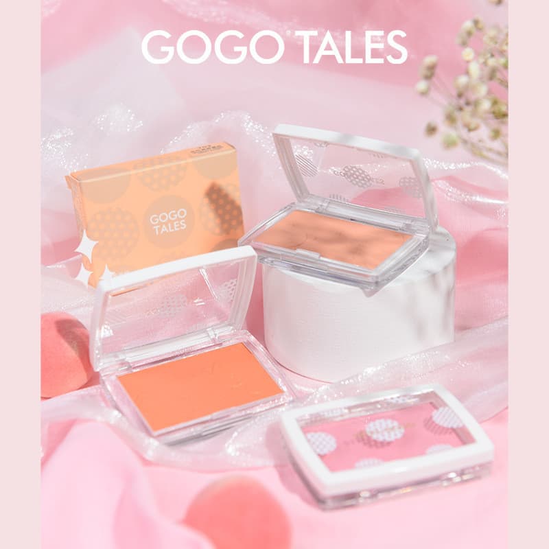 GOGO TALES Vitalidade High Sweet Blush Alto Brilho Reparador Leite de Pêssego Chá Fosco Natural Nu Maquiagem Monocromáti