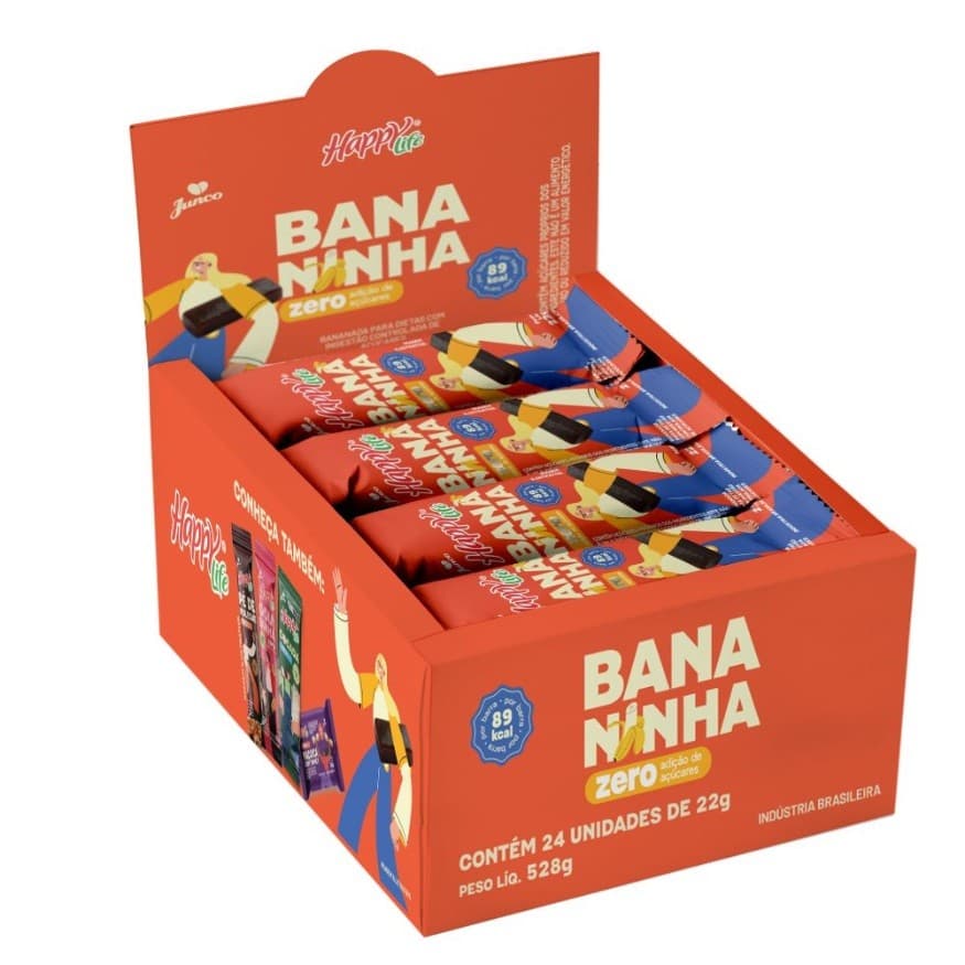Kit 24 unidades Doce zero Bananinha I Zero Acucar 22g
