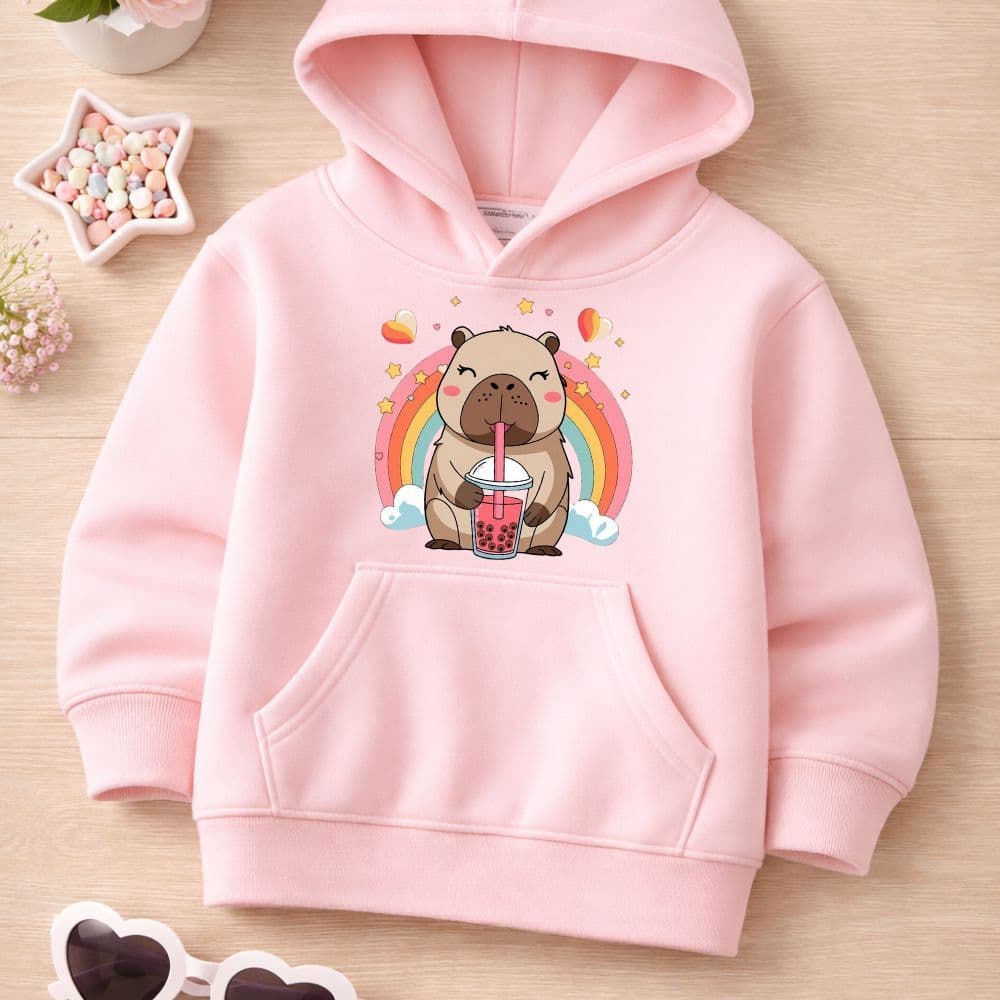 Moletom infantil juvenil capivara blusa de frio canguro meninas tam 02 a 16