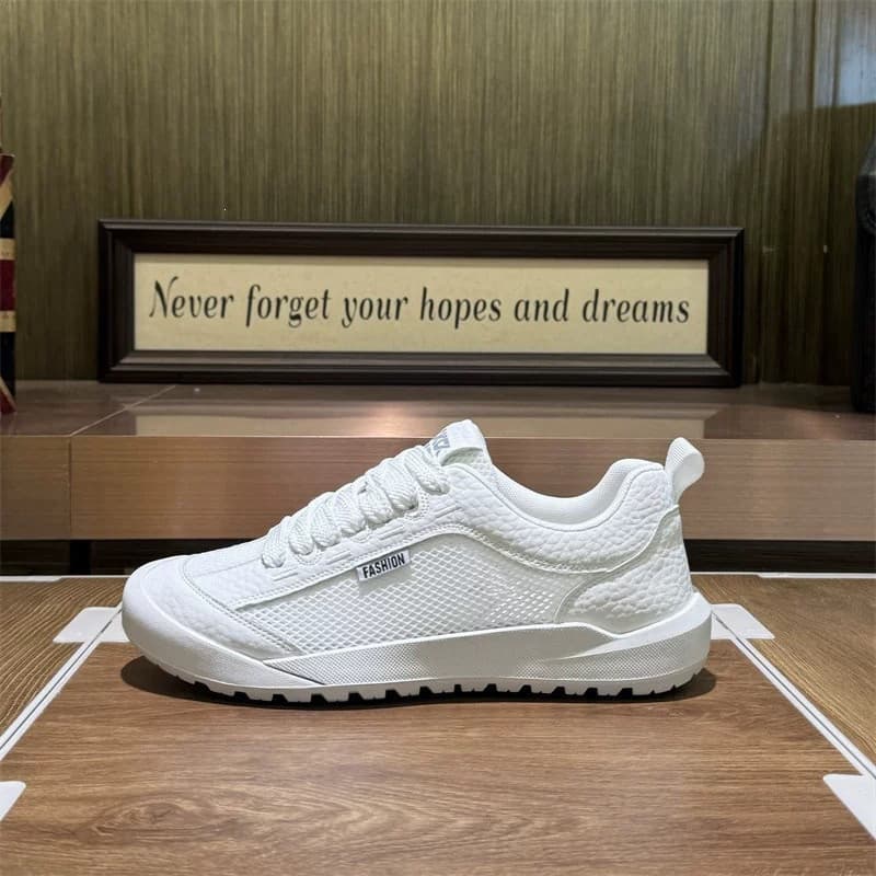 2026 verão novo estilo All-Match Forrest Gump sapatos malha rendas moda sapatos casuais masculinos