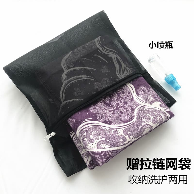 Cobertor de yoga absorvente de suor antiderrapante portátil dobrável inodoro impresso Silicone toalha esportiva lavável