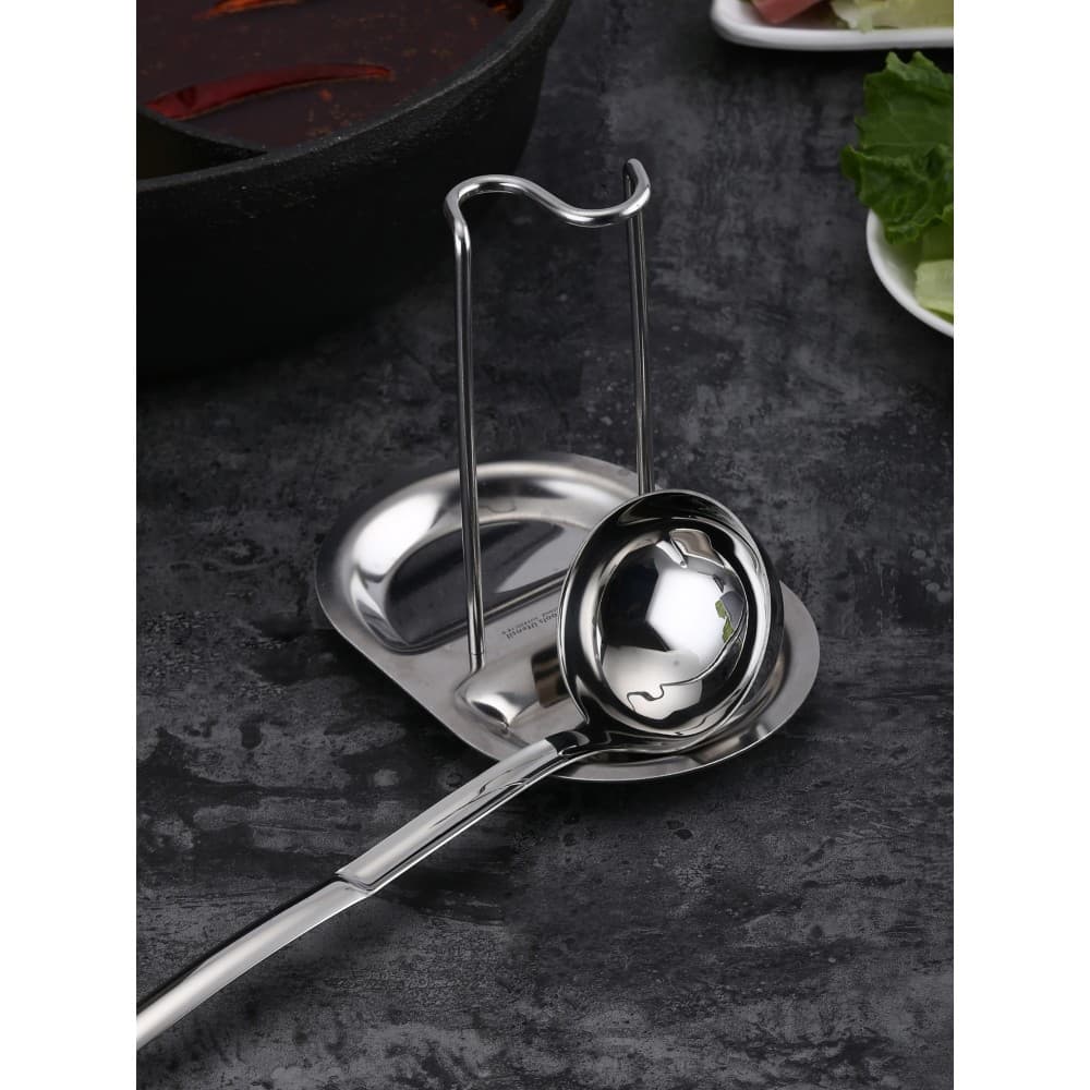 Pai 420 grau alimentício de aço inoxidável panela quente coador rack cozinha do agregado familiar colher espuma escorred
