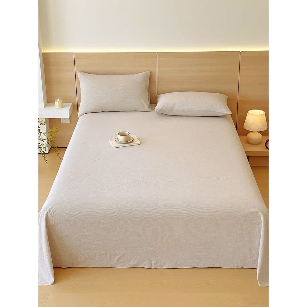 MUJI classe a lençol de cama peça única 100 algodão puro lençol dormitório estudantil lençol de solteiro fronha conjunto