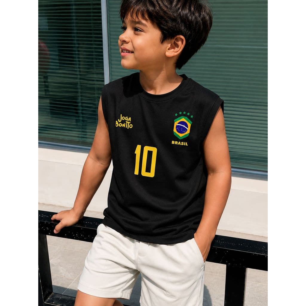 Regata Infantil Exclusiva 2026 Roupa Casual Estampada Para Crianças Modernas