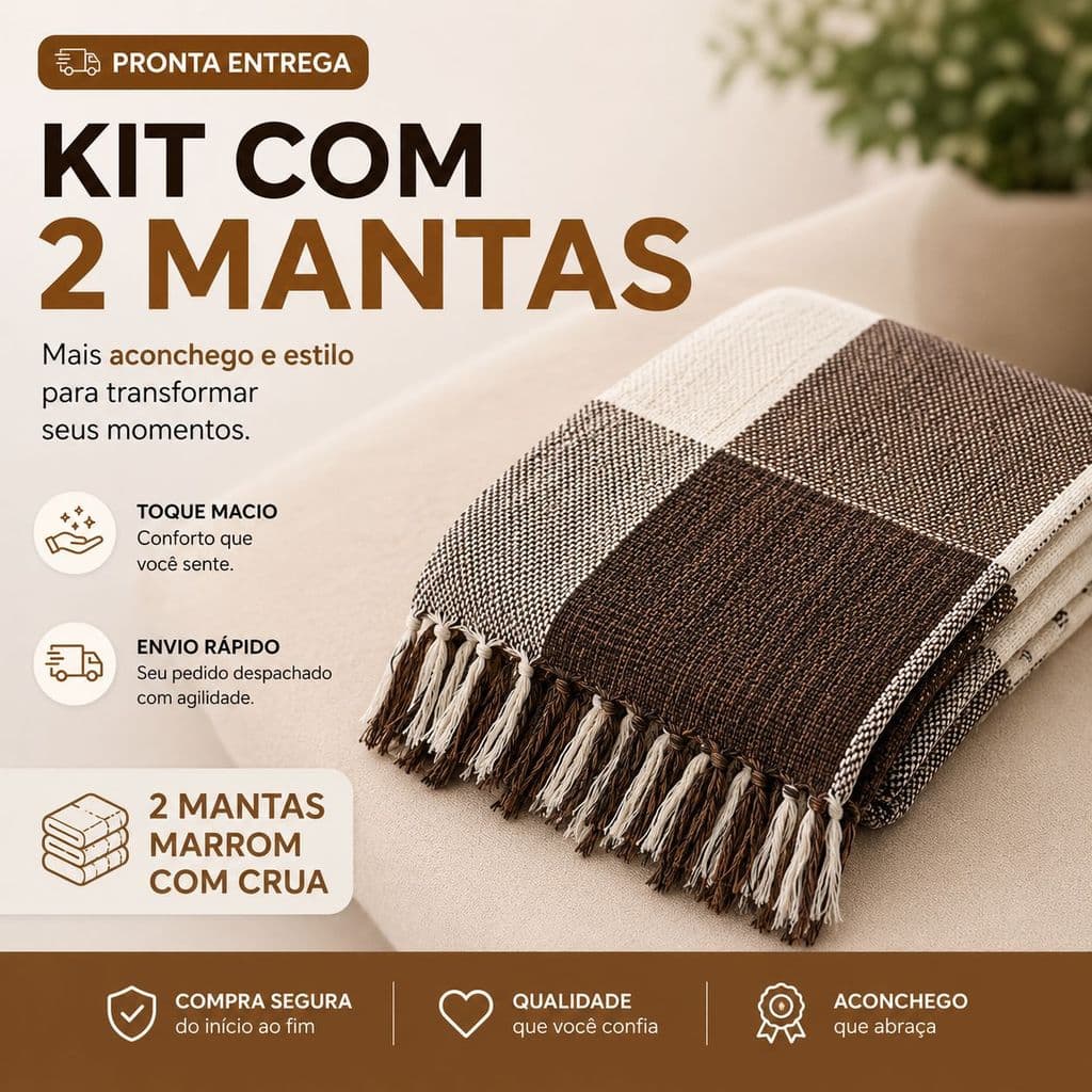 Manta Gigante Para Sofá E Cama Grande Decorativa Protetora 2.10x1.20 Luxo direto da fabrica
