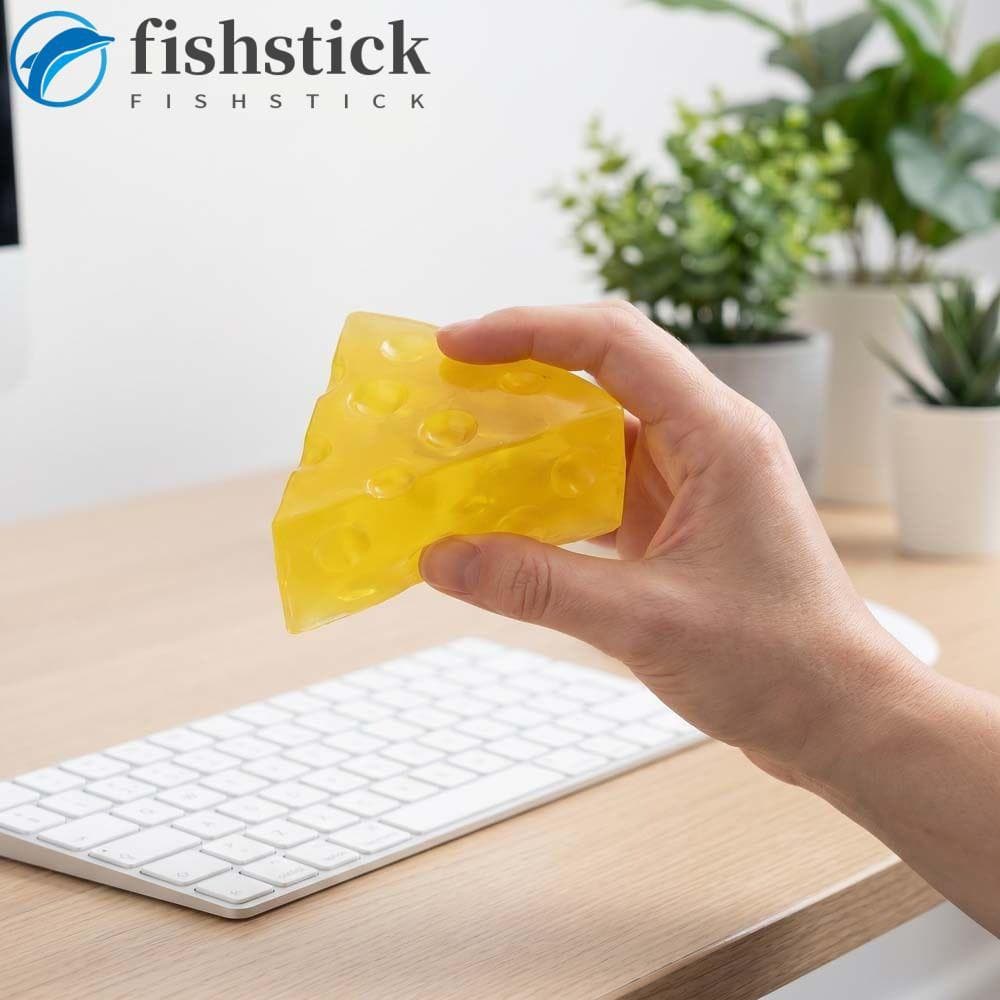 Brinquedo De Queijo Mole FISHSTICKA , Sensorial De Plasticidade Triangular , Aperto ASMR
