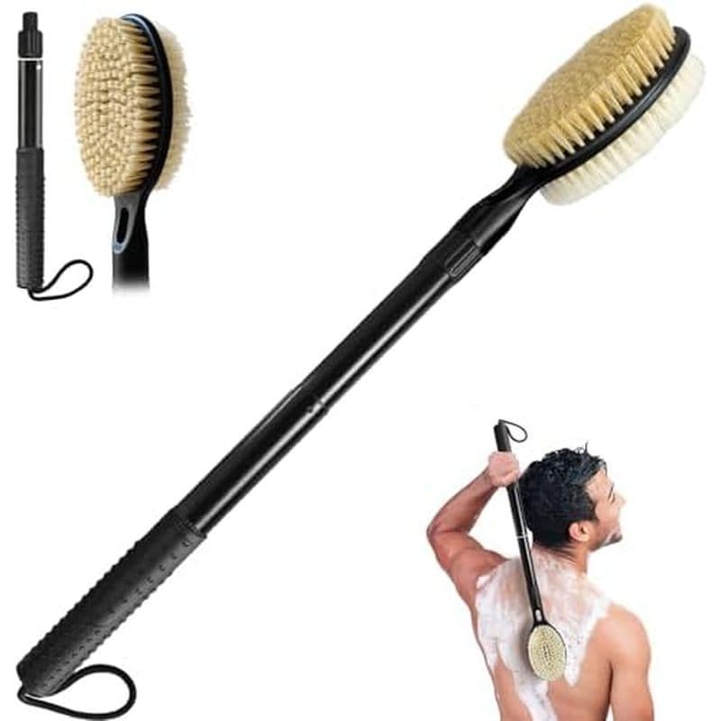 Idosos , Difícil De Alcançar , Ótimo Purificador De Limpeza Esfoliante , Fácil Para Escova De Alcance De 25.7 Graus , Al