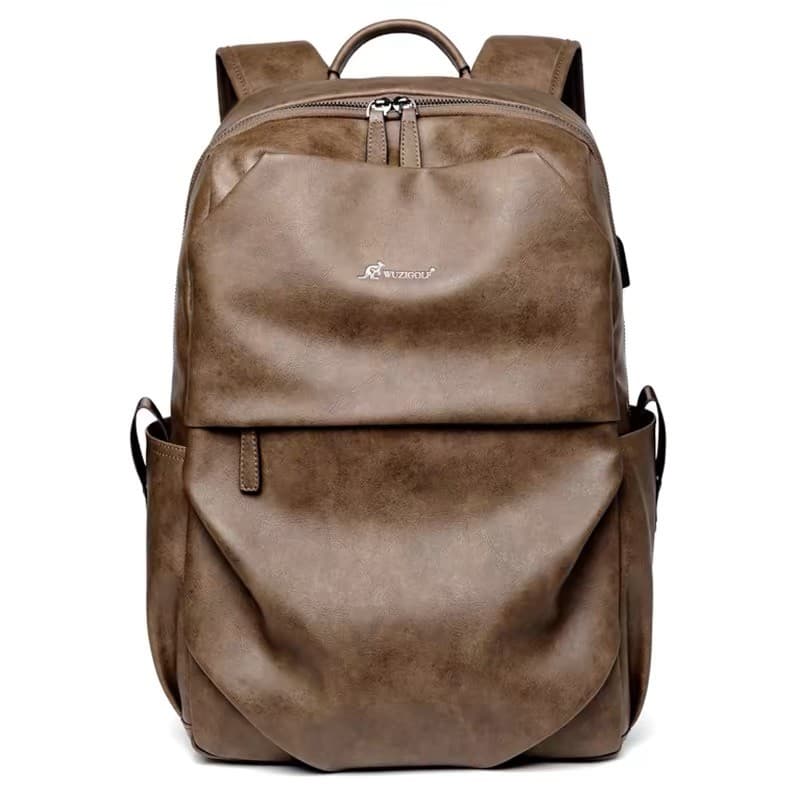 Hong Kong IT HKins Mochila Masculina Bolsa de Viagem À Prova D 'Água Couro Genuíno Mochila para Computador Alunos do Ens