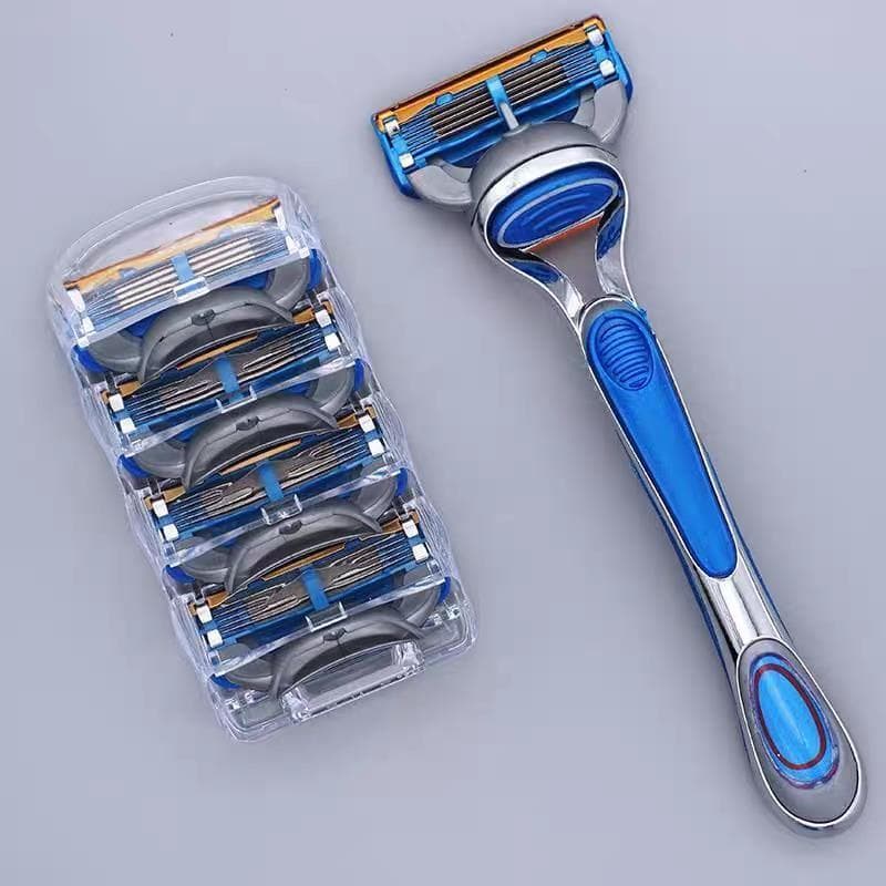 Boutique masculino Manual de cinco camadas velocidade auspiciosa afiada Universal 5 camadas de barbear rosto cabeça de b
