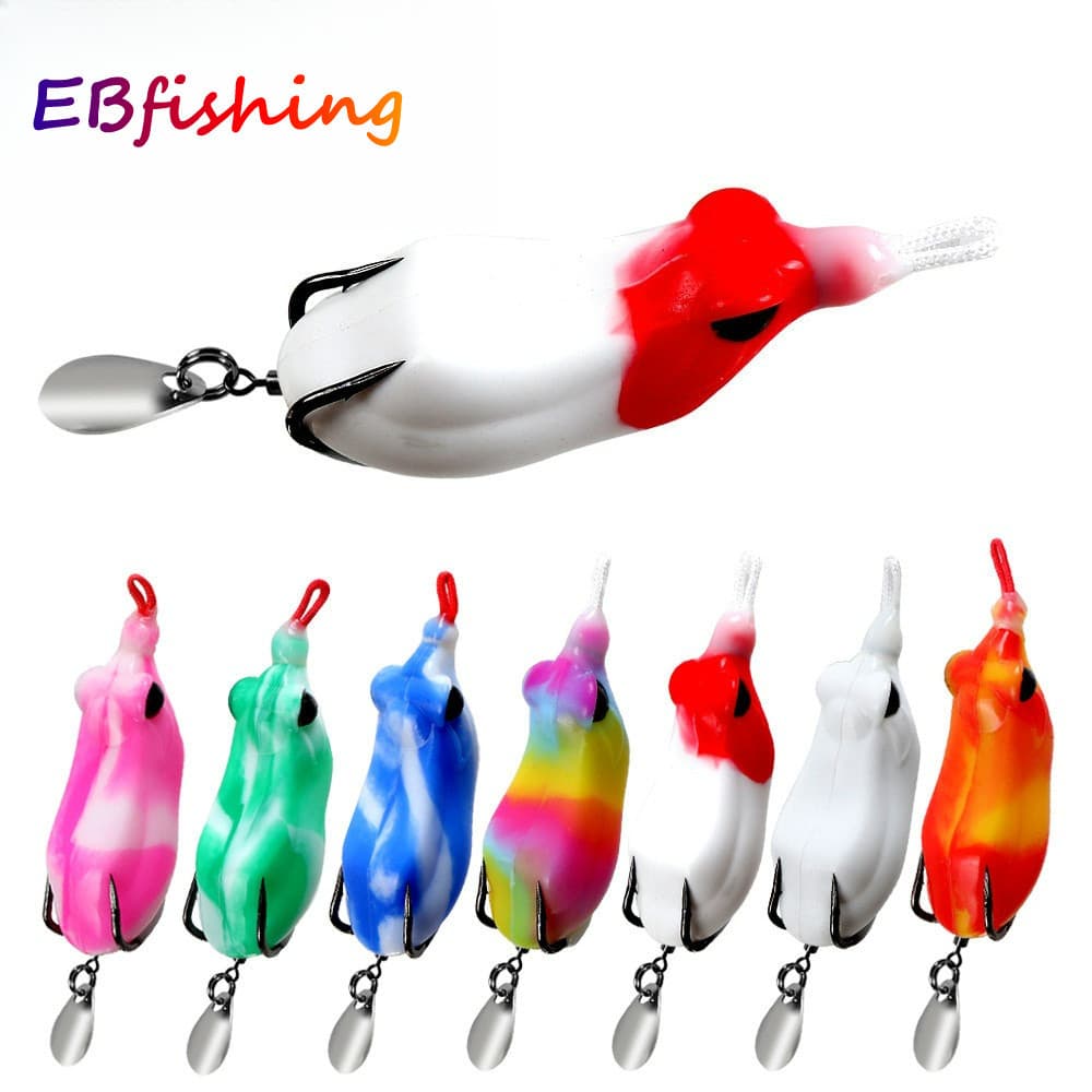 1pcs 5cm10.5g/6.5cm14.8g Pesca Soft Sapo Isca Crankbaits Ganchos Iscas Enfrentar