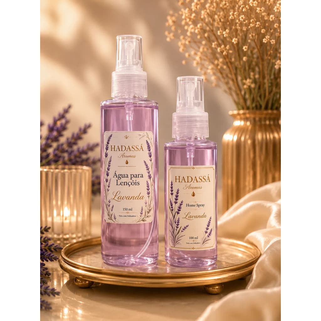 Kit Aromático Lavanda  Home Spray E Água De Lençóis 100ml