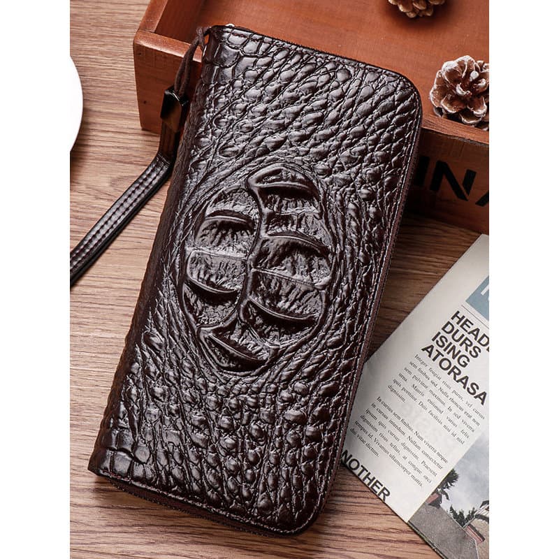 carteira masculina carteira masculina com ziper Carteira masculina com zíper longo, porta-cartões de grande capacidade,