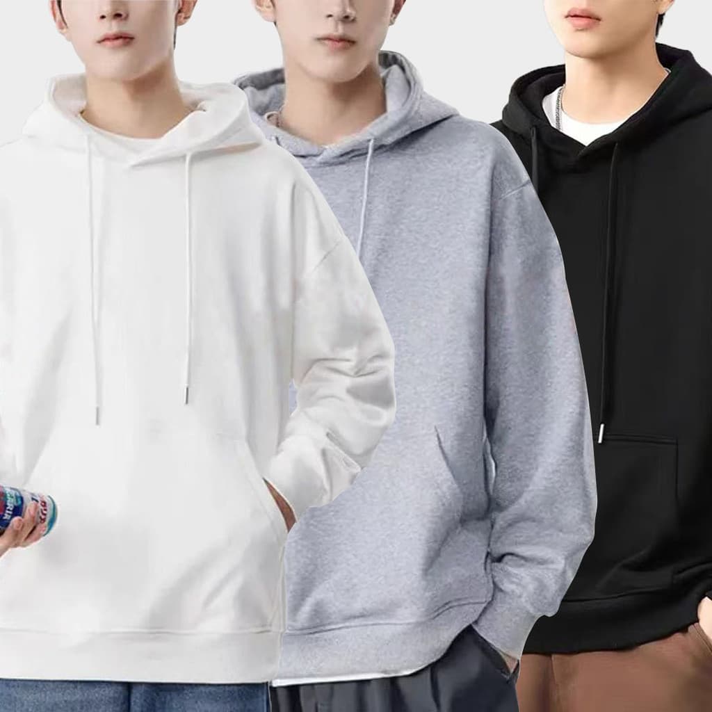 Moletom masculino forro de lã 2025 outono inverno estilo coreano topos ins na moda All-Match solto masculino feminino me