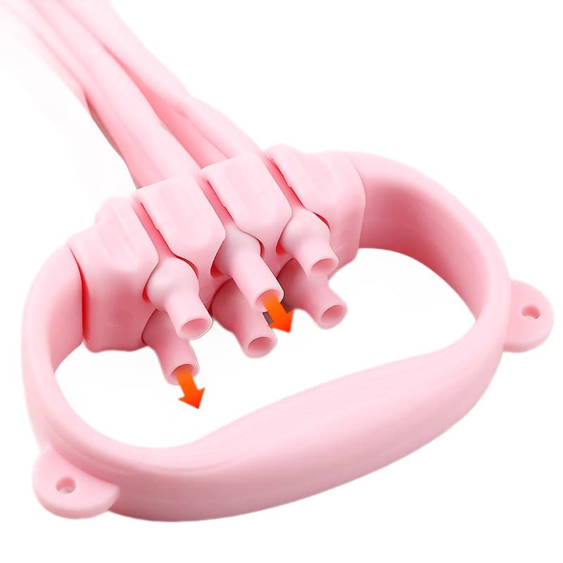 Figura 8 Tensor Ajustável Feminino Aberto Costas Exercício Voltar Elástico Banda Ombro Aberto Tensão Doméstica Voltar Fe