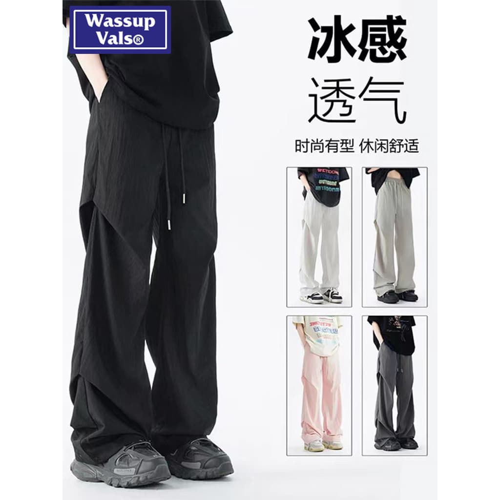 WASSUP VALS Outdoor Mountain Series Paraquedista Jaqueta Masculina Verão Street Wear Desconstrução Design Drape Calças d