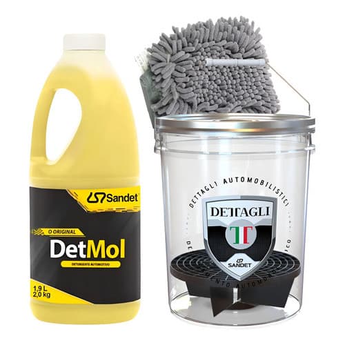 Kit Balde Separador De Particulas Detmol Lava Carro Moto