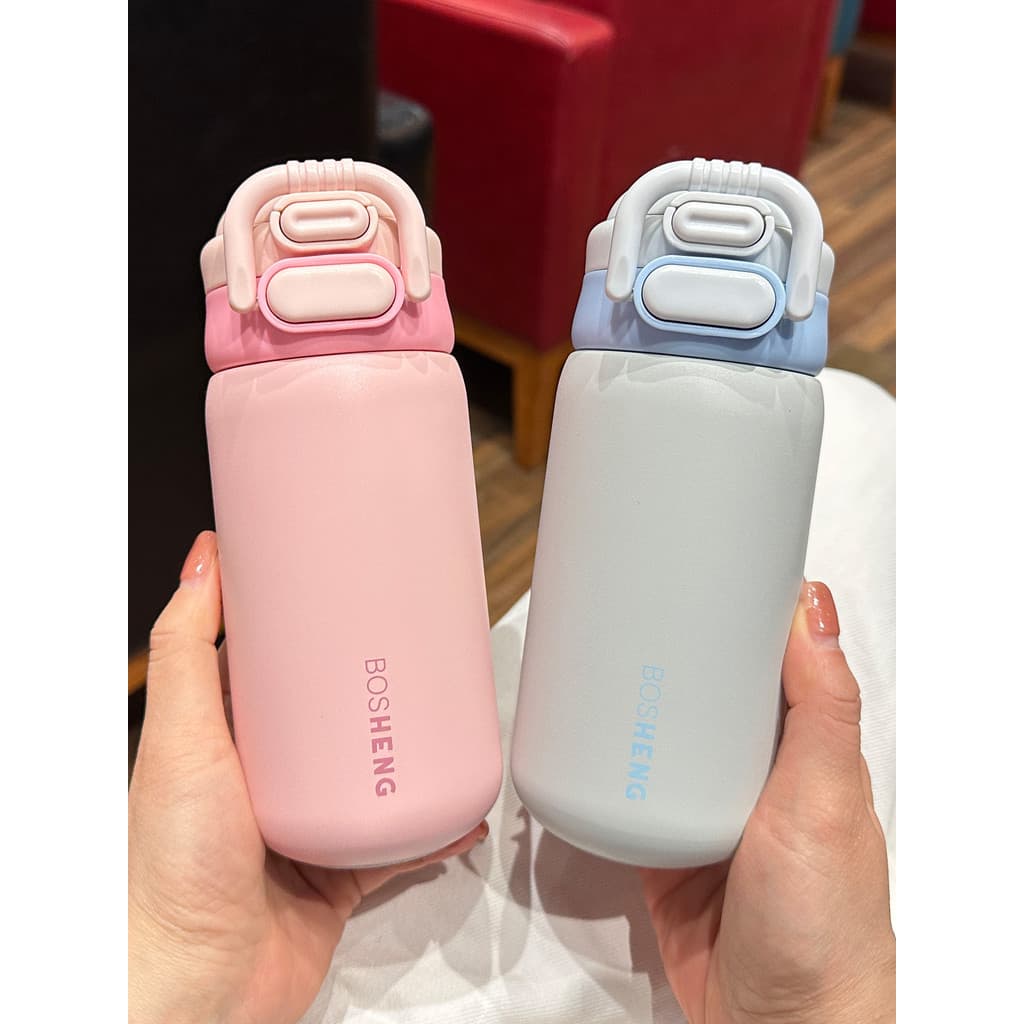 Copo térmico infantil de aço inoxidável 316, copo de água duplo para meninas, copo portátil dedicado para estudantes da