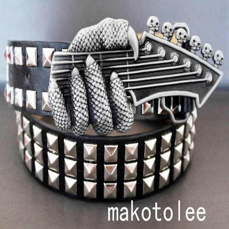 Cinto masculino exclusivo Rock desempenho guitarrista calças cinto boate na moda cinto masculino moda rebite cinto estil