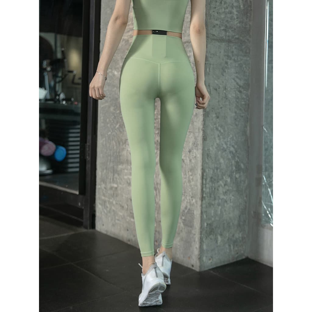 Nu sem costura calças de Yoga mulheres cintura alta Hip Lift secagem rápida calças magras treinamento roupas esportivas