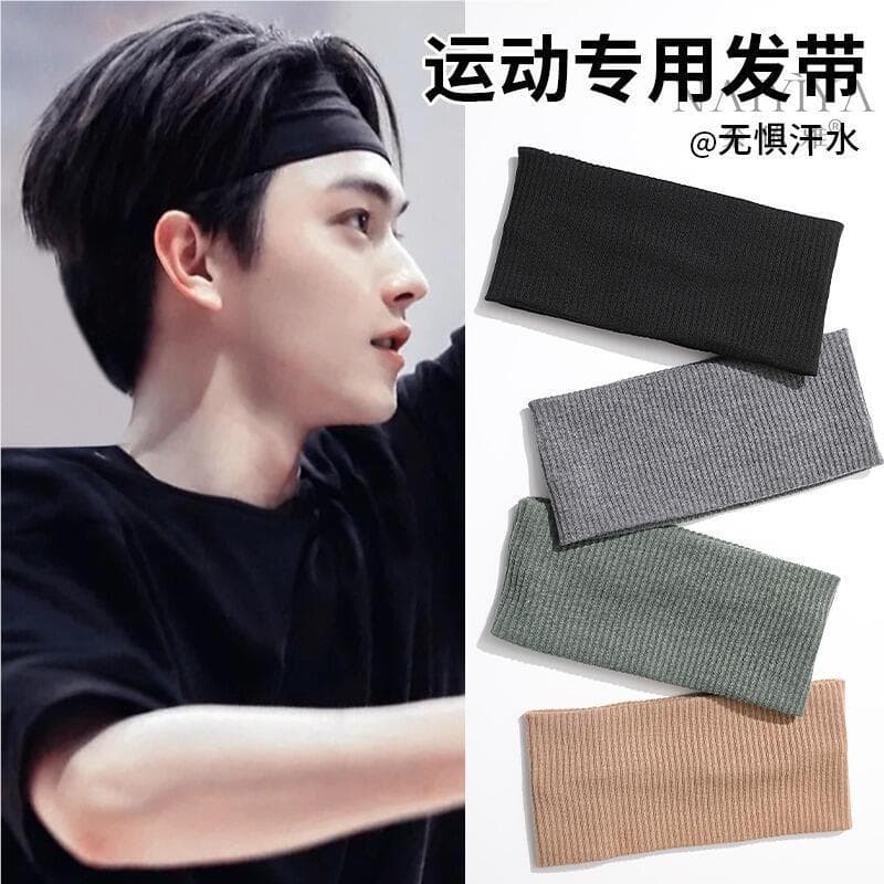 Fitness basquete bandana masculino na moda esportes suor-absorvente meninos antitranspirante futebol bandana correndo He