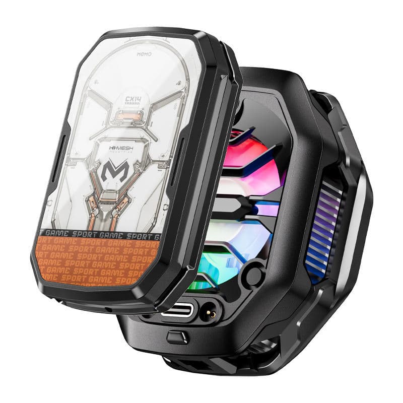Cooler Memo CX14 Gamer RGB Magnético Clipe Bateria 2000mAh