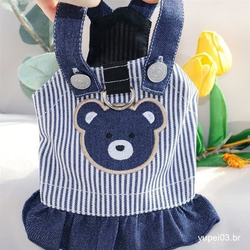 Brasil Venda quente primavera verão estilo fino travável Denim cinta saia Teddy Bichon Pomeranian Yorkshire cães pequeno