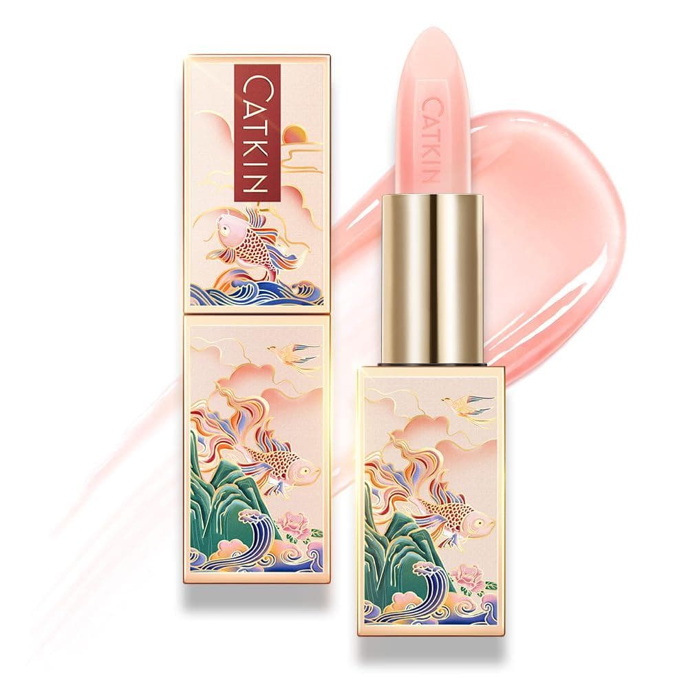 Bálsamo Labial Colorido CAIN, Bálsamo Labial que Muda de Cor, Ultra-Hidratante, 100% Natural, Contém Vitamina E, Nutriti