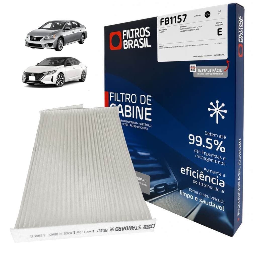 Filtro De Cabine Ar Condicionado Nissan Sentra 2.0 16v 2014 Em Diante