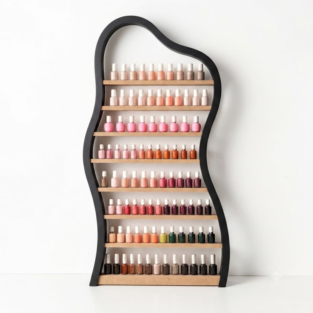 Expositor Profissional de Esmaltes – MDF para Manicure