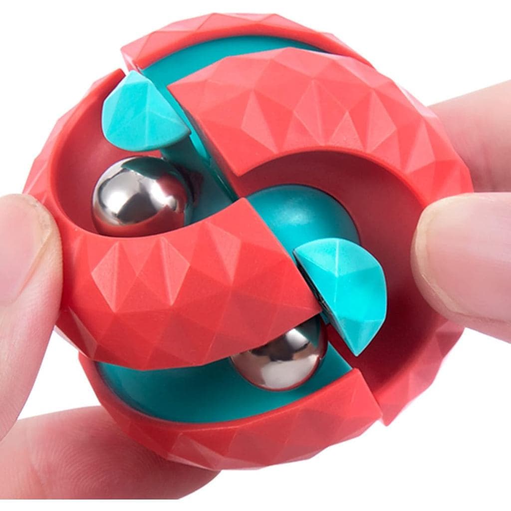 Brinquedo Anti-stress Bola Única de Órbita, Cubo Infinito com Pistas de Esferas, Brinquedos Sensoriais Criativos para Cr