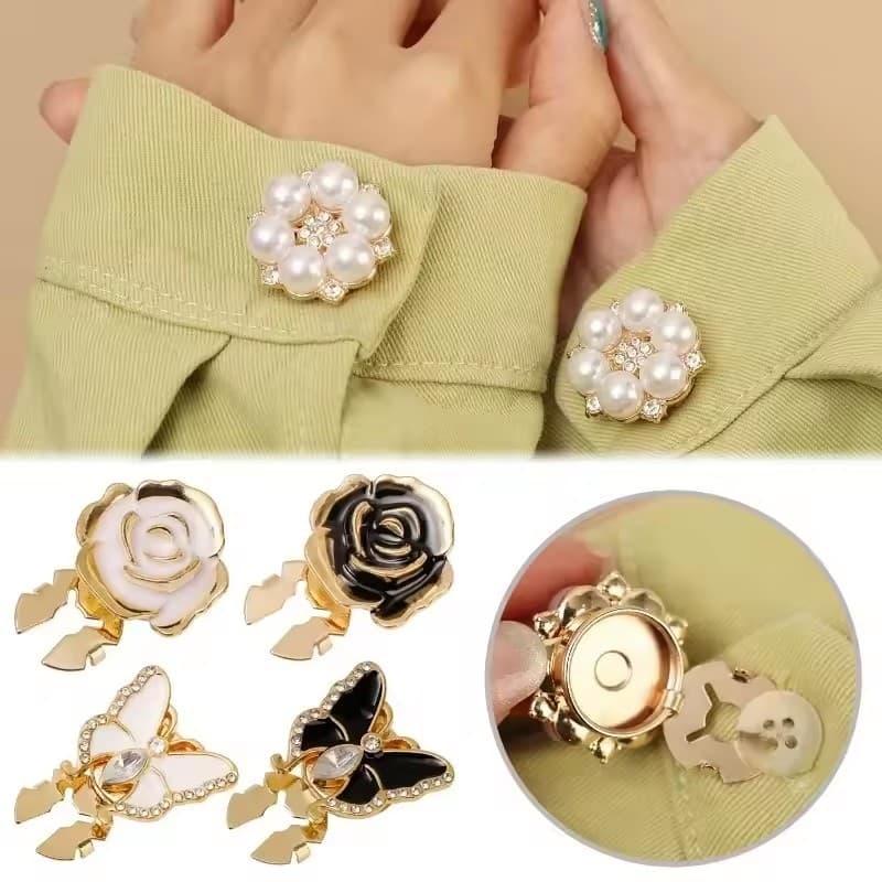 Capas Femininas Com Botões De Pressão – Camisa De Strass Sem Costura Bling Jewely Presente De Acessórios De Roupas DIY D