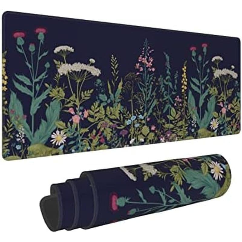 Tapete De Rato Aquarela Flor De Cerejeira 31.5 X 11.8 Polegadas Rosa Mesa Completa Japonês Sakura Mousepad Estendido Gra