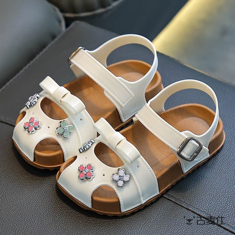 Meninas sandálias crianças sapatos 2026 novo estilo verão meninas princesa sandálias bebê moda antiderrapante sapatos de