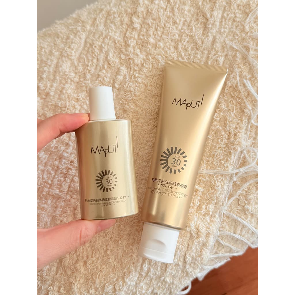Bom preço!Maputi maputi maputi protetor solar creme de maquiagem clareamento isolamento corretivo três-em-um Primer de m
