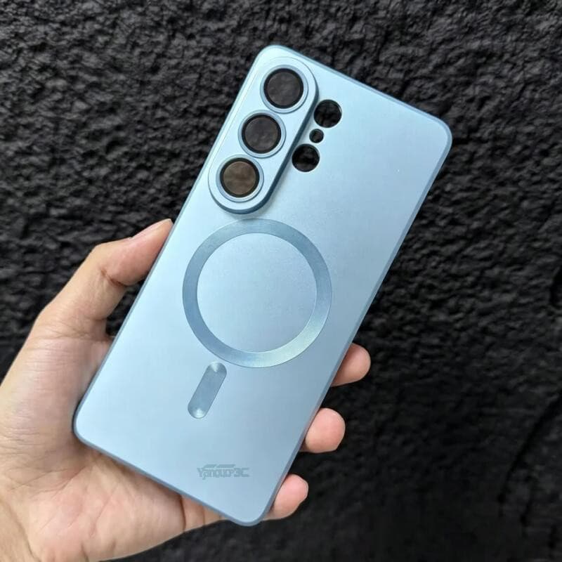 Capa Magnética Com Filme De Lente Para Samsung S26 S25FE S24 Ultra S23Plus A56 A55 De Carregamento Magsafe