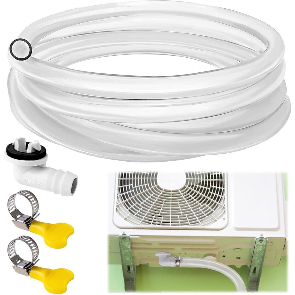 Mangueira de Drenagem Universal para Ar Condicionado de 10 pés, Conector de Cotovelo para Mangueira de Drenagem de Ar Co