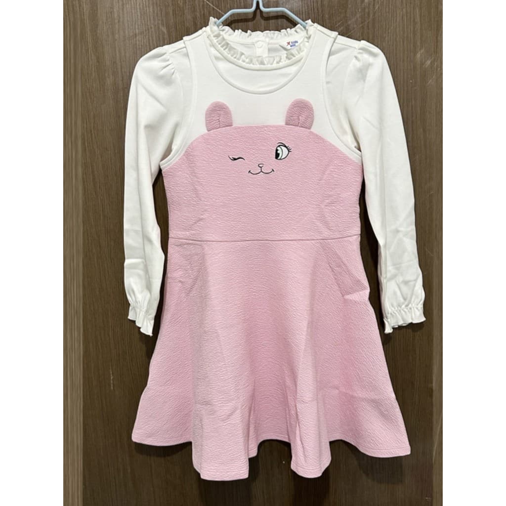 Tebu Vestido infantil genuíno primavera outono Casual de duas peças fofo bebê menina saia evasê678324823479