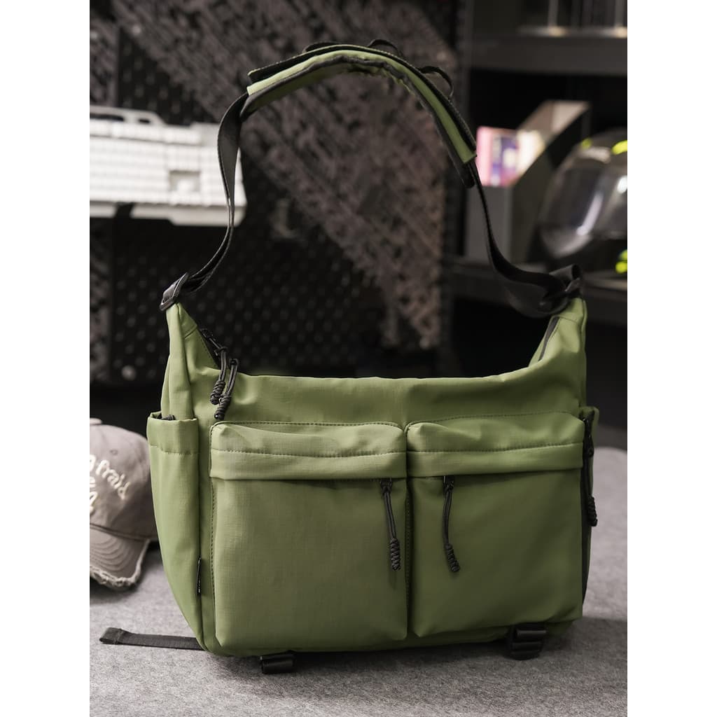 Bolsa mensageiro masculina esportiva leve, bolsa mensageiro Casual de grande capacidade para estudantes, bolsa de ombro
