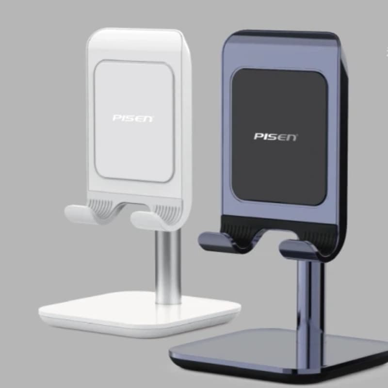Pinsheng 2026 Novo estilo suporte para celular Desktop 360 graus suporte giratório para celular Metal transmissão ao viv