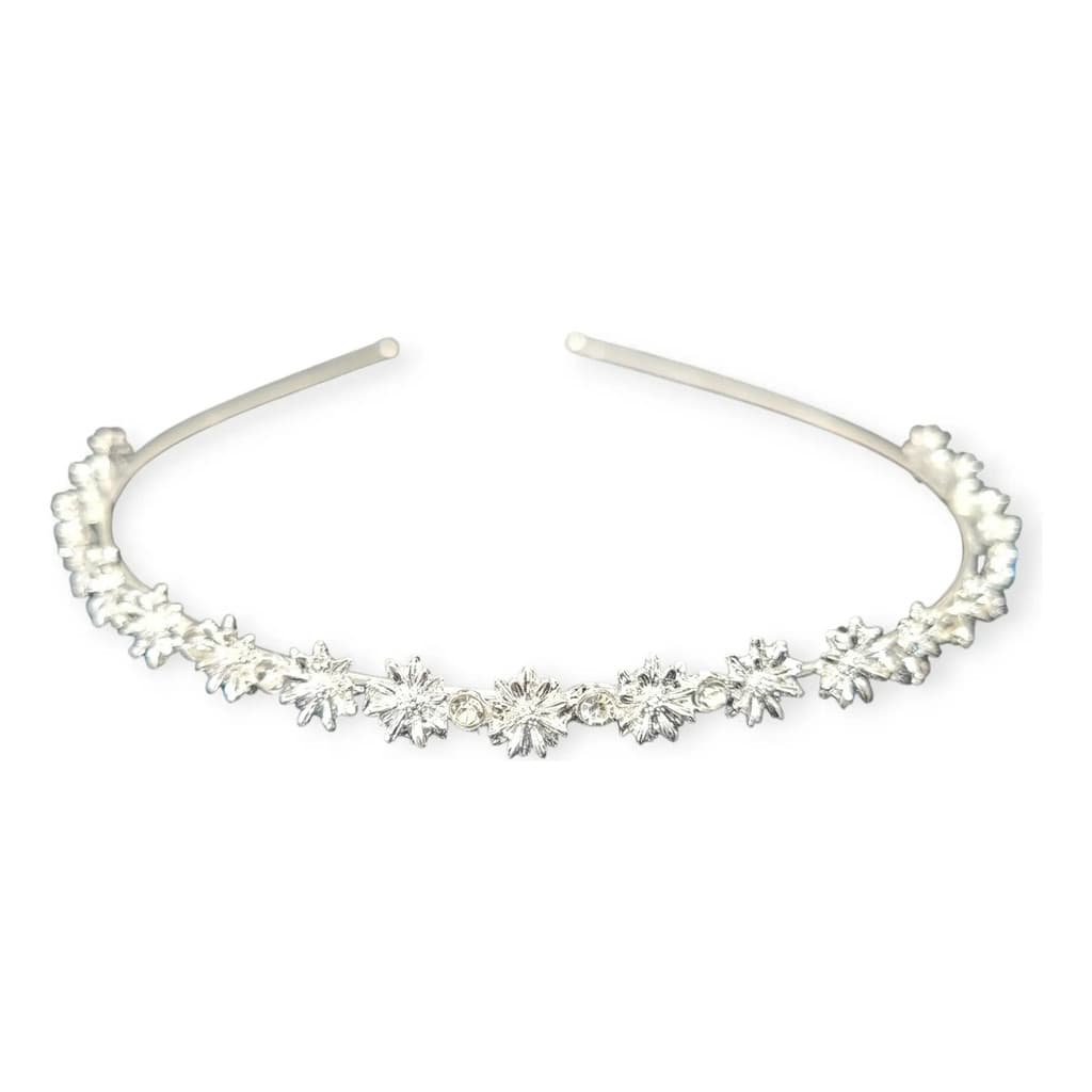 Tiara Metal Cabelo Florzinha Pedraria Noiva Arranjo Daminha