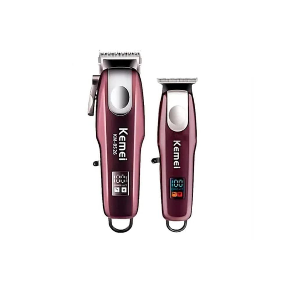 Combo Profissional Kemei KM 8526 Maquina de corte + Acabamento